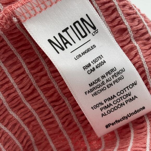 Nation LTD. Pink Bunny Smocked Long Sleeve Tee - Picture 8 of 9